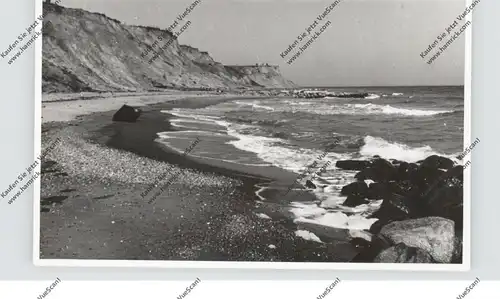 2400 LÜBECK - TRAVEMÜNDE, Strandpartie, Photo-AK 1954