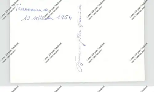 2400 LÜBECK - TRAVEMÜNDE, Strandpartie, Photo-AK 1954