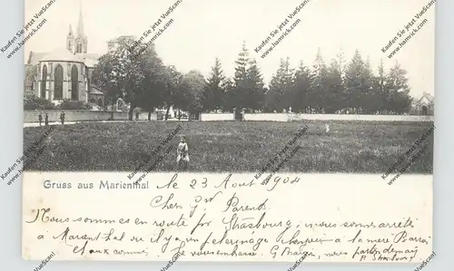 F 67500 HAGUENAU / HAGENAU, Kloster Marienthal, Gruss aus.., 1902