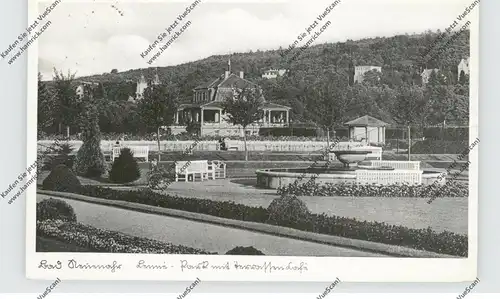 5483 BAD NEUENAHR, Lenne-Park, Cafe, Beflaggung, 1937