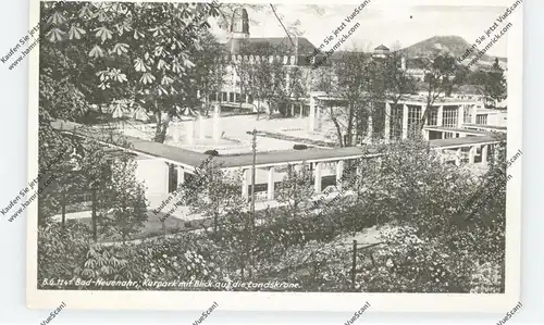 5483 BAD NEUENAHR, Kurpark mit Blick auf die Landskrone, 1945 !!