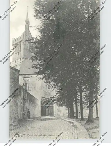 4190 KLEVE, Portal zur Schwanenburg, 1906