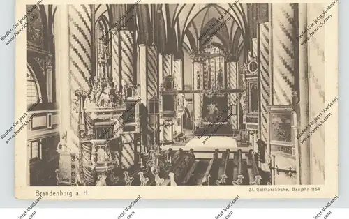 0-1800 BRANDENBURG, St. Gotthardkirche, Innenansicht