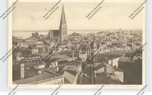 0-2750 SCHWERIN, Blick von der Paulskirche, 1916