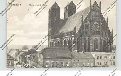 0-2130 PRENZLAU, St. Marienkirche und Umgebung, 1908