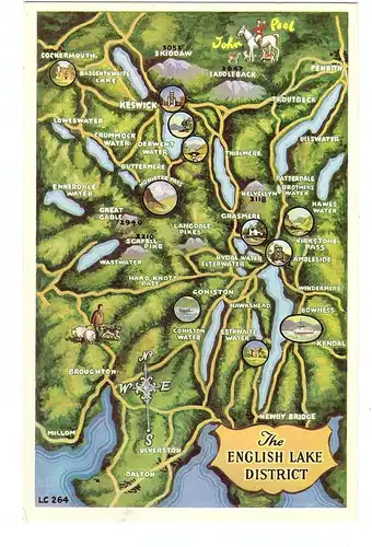 LANDKARTE / MAP, English Lake District