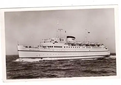 FÄHRE / Ferry / Traversier, Trajekt "DEUTSCHLAND", Großenbrode-Gedser, Schiffspost, 1955