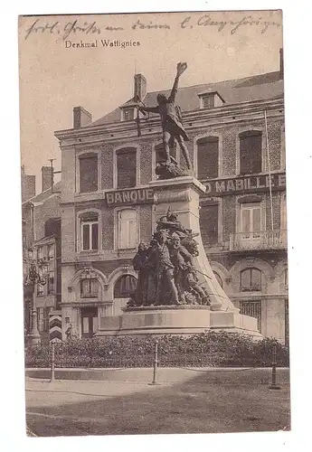 f 59600 MAUBEUGE, Wattignies Denkmal, 1917, deutsche Feldpost