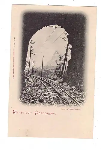 CH 3920 ZERMATT VS, Zahnradbahn Gornergrat, Guggenheim, ca. 1900