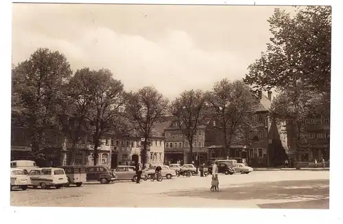 0-6056 SCHLEUSINGEN, Markt, Trabbis, 1965