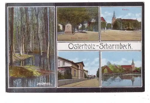2860 OSTERHOLZ - SCHARMBECK, Kirche, Denkmal, Gehölz...