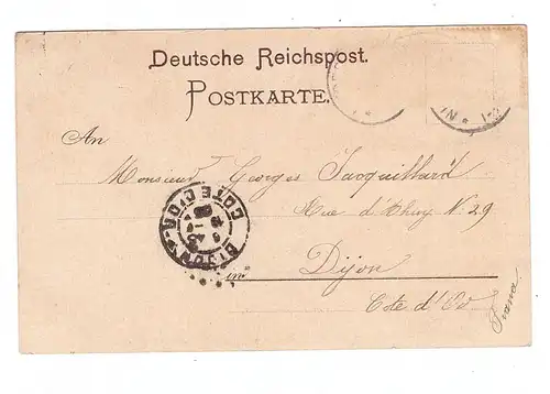 4630 BOCHUM - WEITMAR, Lithographie, Restauration Rotermund, Strassenbahn, 1903