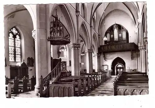 4927 LÜGDE, Katholische Kirche, Innenansicht, Blick zur Orgel, 1963