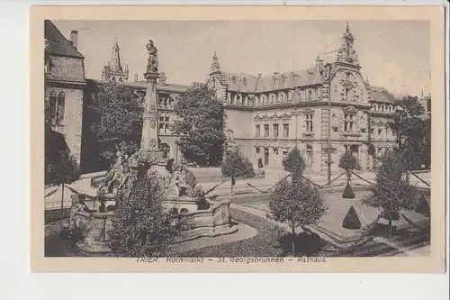 5500 TRIER, Kornmarkt - Rathaus - St.Georgsbrunnen