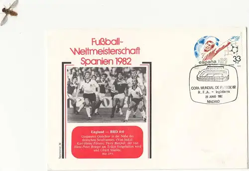 SPORT - FUSSBALL - WM 1982, ENGLAND - GERMANY 29.Junio 1982