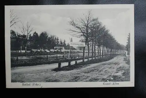 F 08300 RETHEL, Kanal-Allee, 1.Weltkrieg