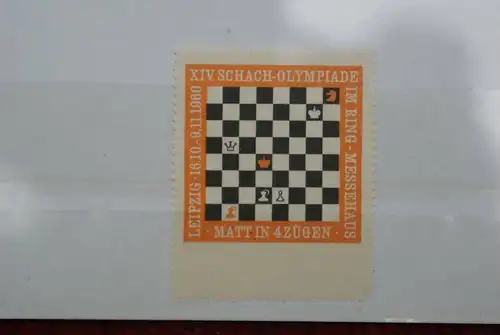 SPORT - SCHACH, Vignette Schach-Olympiade 1960 Leipzig