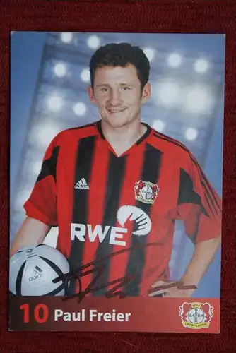 SPORT - FUSSBALL - BAYER LEVERKUSEN - PAUL FREIER - Autogrammkarte 2004/2005