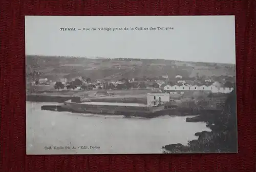ALGERIEN - TIPAZA, Vue du village prise de la Colline des Temples
