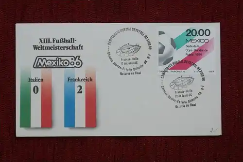 SPORT - FUSSBALL - WM 1986  ITALIEN - FRANKREICH   0 : 2