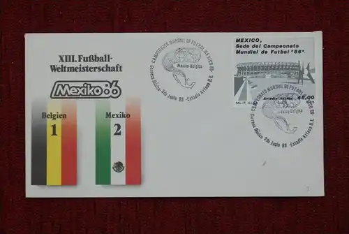 SPORT - FUSSBALL - WM 1986  BELGIEN - MEXICO   1 : 2