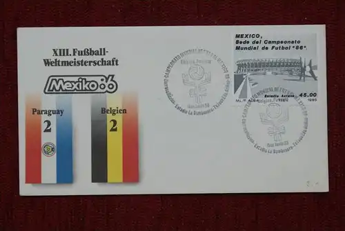 SPORT - FUSSBALL - WM 1986   PARAGUAY - BELGIEN   2 : 2