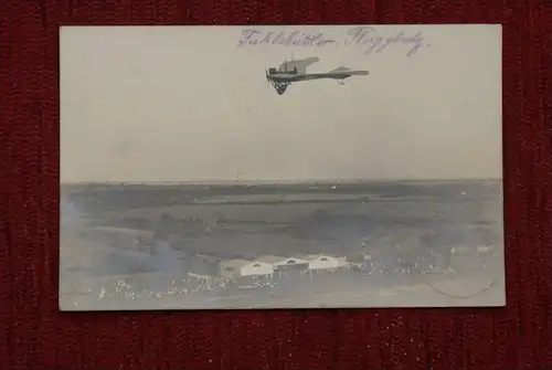 FLUGZEUG - AIRPLANE, Flughafen Hamburg Fuhlsbüttel, Aufnahme aus dem Flugzeug 1914