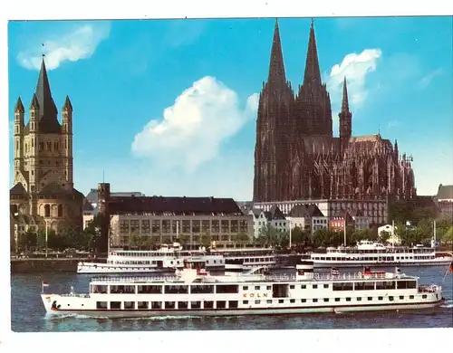 BINNENSCHIFFE - RHEIN, Köln-Düsseldorfer "KÖLN" und weitere Personenschiffe