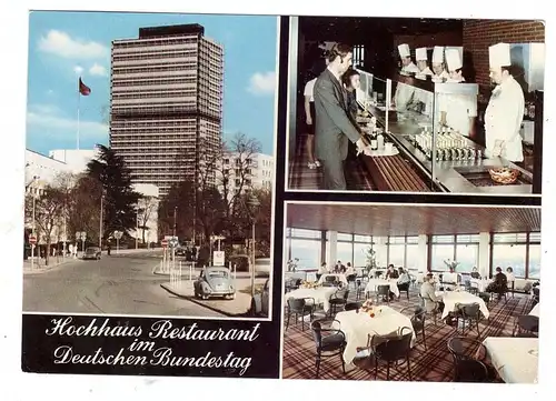5300 BONN - GRONAU, Hochhaus Restaurant im Deutschen Bundestag