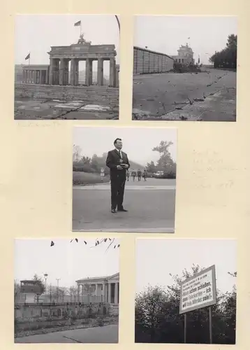 1000 BERLIN, BERLINER MAUER, Anfang 60er Jahre, 11 Photos 8,7 x 8,7 cm, Bernauer Strasse, Alexanderplatz......