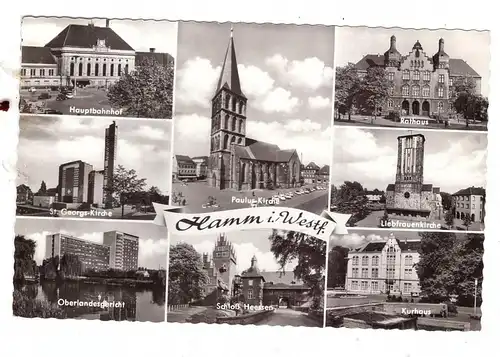 4700 HAMM, Hauptbahnhof, St.Georgs-Kirche, OLG, Schloß Heessen.....