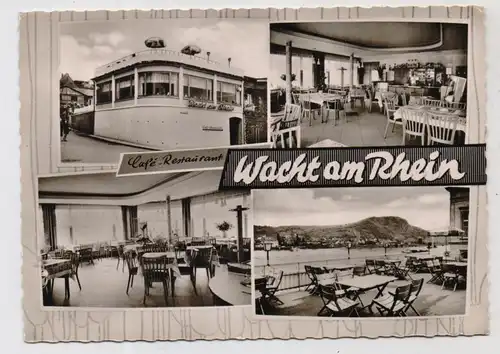 5480 REMAGEN, Cafe Restaurant "Wacht am Rhein", Innen- und Aussenansichten,1962