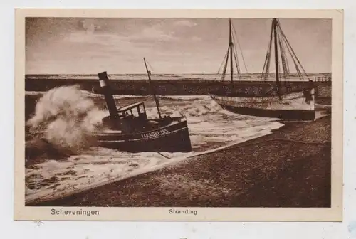 SCHIFFAHRT - STRANDUNG,  Scheveningen, 1923