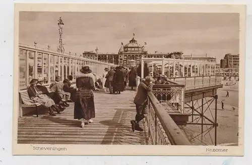 ZUID-HOLLAND - SCHEVENINGEN, Pier, geanimeert, 1923