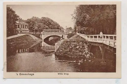 ZUID-HOLLAND - DEN HAAG, Witte Brug, Tram, 1923