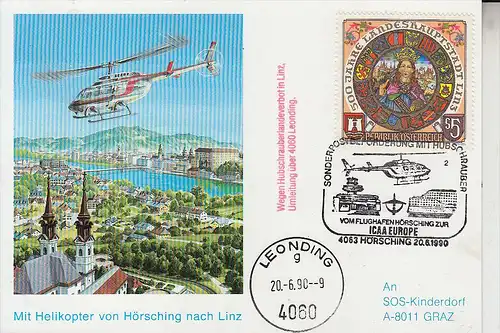 HUBSCHRAUBER / HELIKOPTER, Hubschrauberflug Leonding