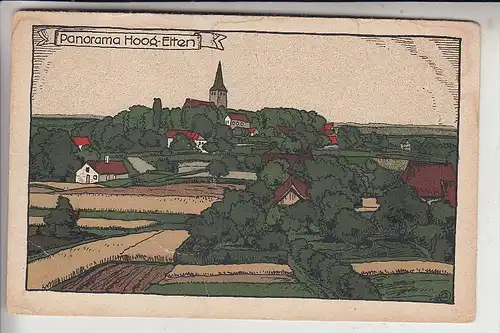 4240 EMMERICH - HOCH - ELTEN, Panorama, Steindruckkarte, 1924, Brfm. fehlt