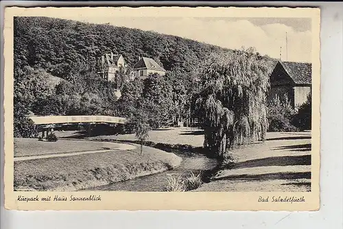 3202 BAD SALZDETFURTH, Kurpark mit Haus Sonnenblick, 1952