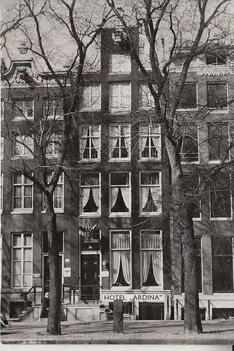 AMSTERDAM, Hotel Pension "Ardina", Keizergracht, 1961