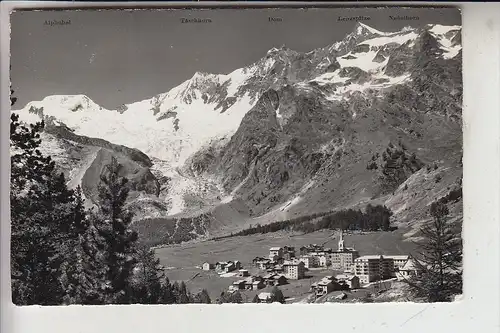 CH 3906 SAAS - FEE, Feegletscher & Hohbalengletscher, 1957