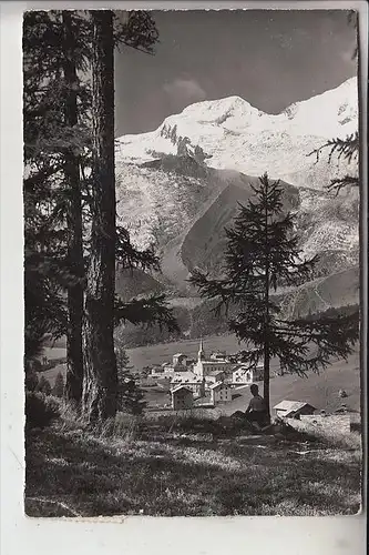 CH 3906 SAAS - FEE, Almhubel, 1955