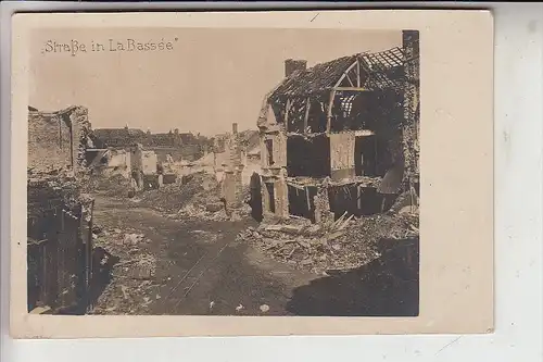 F 59480 LA BASSEE, 1.Weltkrieg, Zerstörungen, Photo-AK