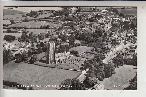 UK - ENGLAND - SUFFOLK - LAVENHAM, St. Peter & St. Paul, air view