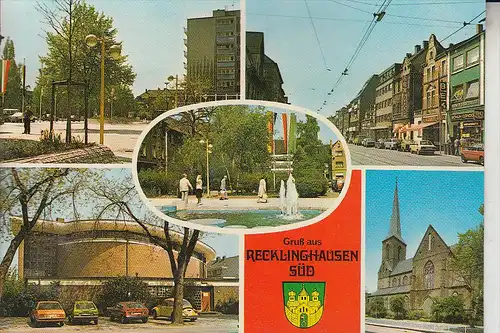4350 RECKLINGHAUSEN - SÜD, Mehrbildkarte