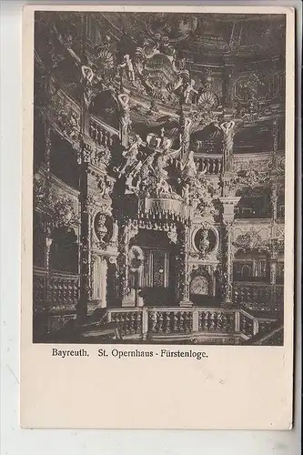 MUSIK, OPER, Opernhaus Bayreuth, Fürstenloge, Richard Wagner