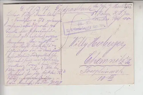 F 54458 REPAIX, 1.Weltkrieg, Deutsche Feldpost, 1917