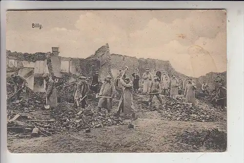 F 55210 BILLY SOUS LES COTES, 1.Weltkrieg, Zestörungen, Deutsche Feldpost, 1915