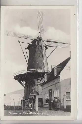 NL - ZEELAND - SLUIS, Groeten uit, Windmolen