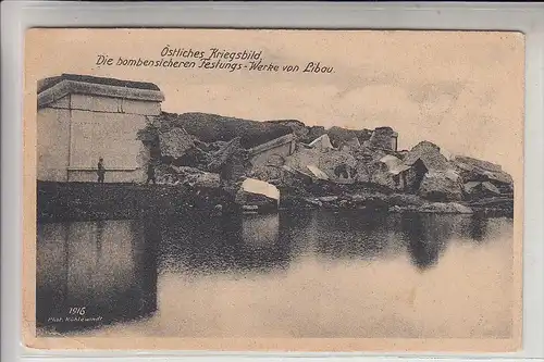 LV - LIBAU / LIEPAJA, Festung, 1.Weltkrieg, Deutsche Feldpost, 1915