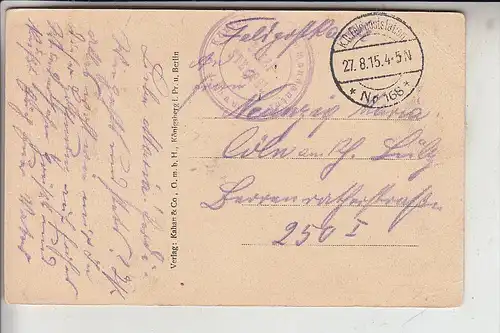 LV - LIBAU / LIEPAJA, Festung, 1.Weltkrieg, Deutsche Feldpost, 1915